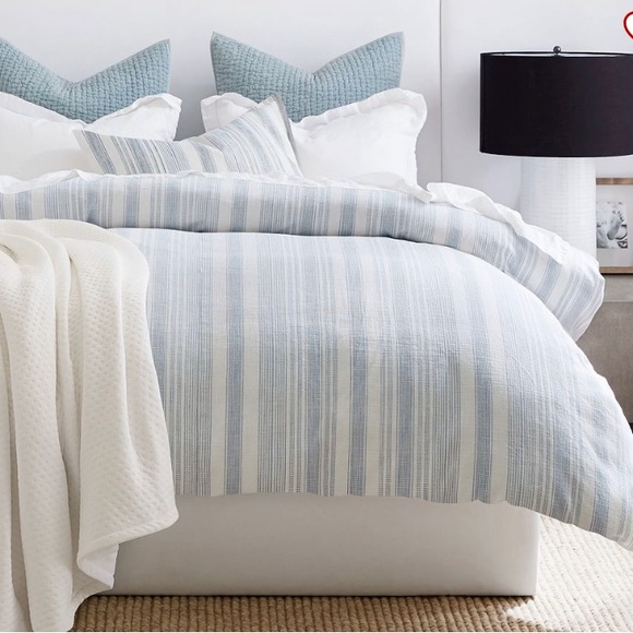 Pottery Barn Bedding Pottery Barn Hawthorn Striped Cotton Duvet